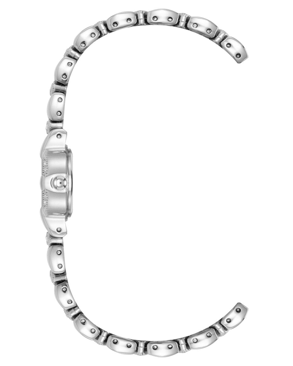 Orzu Watches - Anne Klein Off-White Dial Silver Stainless Steel Mesh Women's Watch (AK-5613MPSV)