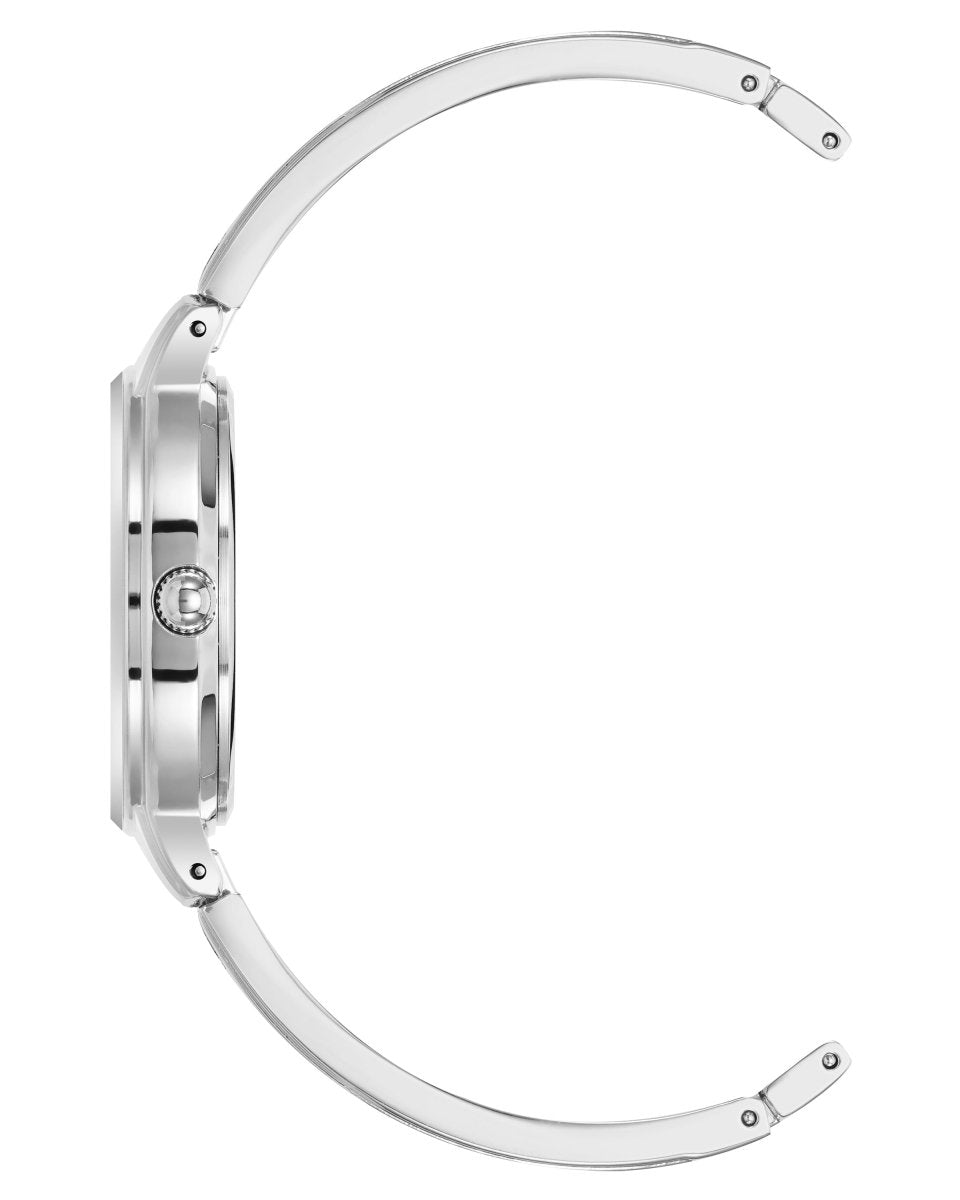 Orzu Watches - Anne Klein Purple Dial Silver Stainless Steel Mesh Women's Watch (AK-2627PRSV)