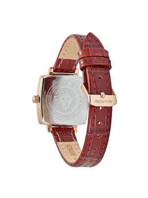 Orzu Watches - Anne Klein Rose Gold Dial Brown Leather Women's Watch