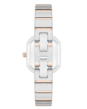 Orzu Watches - Anne Klein Rose Gold Dial Multicolor Stainless Steel Mesh Women's Watch (AK-5501RGRT)
