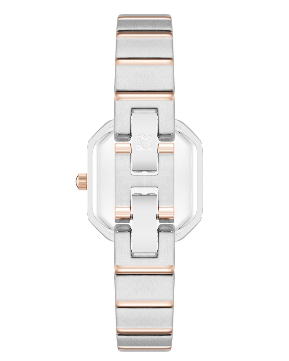 Orzu Watches - Anne Klein Rose Gold Dial Multicolor Stainless Steel Mesh Women's Watch (AK-5501RGRT)