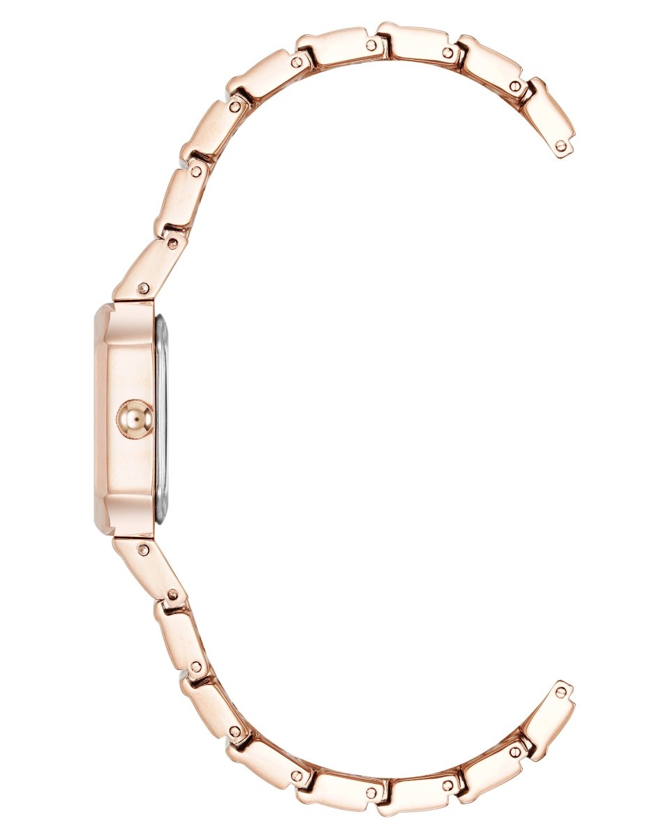 Orzu Watches - Anne Klein Rose Gold Dial Rose Gold Stainless Steel Mesh Women's Watch (AK-5500RGRG)