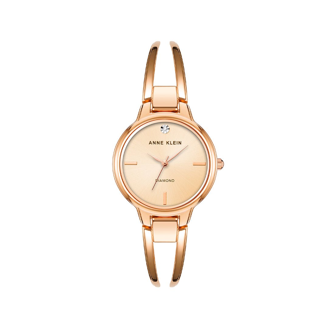 Orzu Watches - Anne Klein Rose Gold Dial Women's Watch