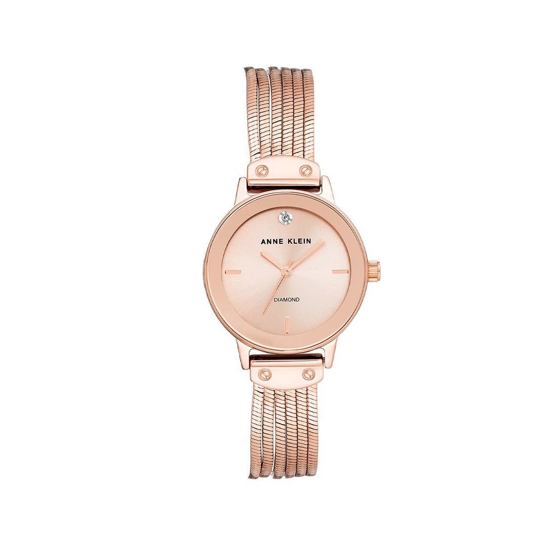 Orzu Watches - Anne Klein Rose Gold Dial Women's Watch