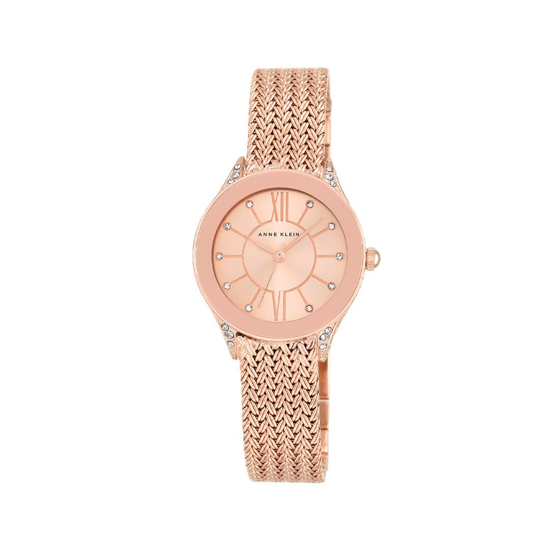 Orzu Watches - Anne Klein Rose Gold Dial Women's Watch