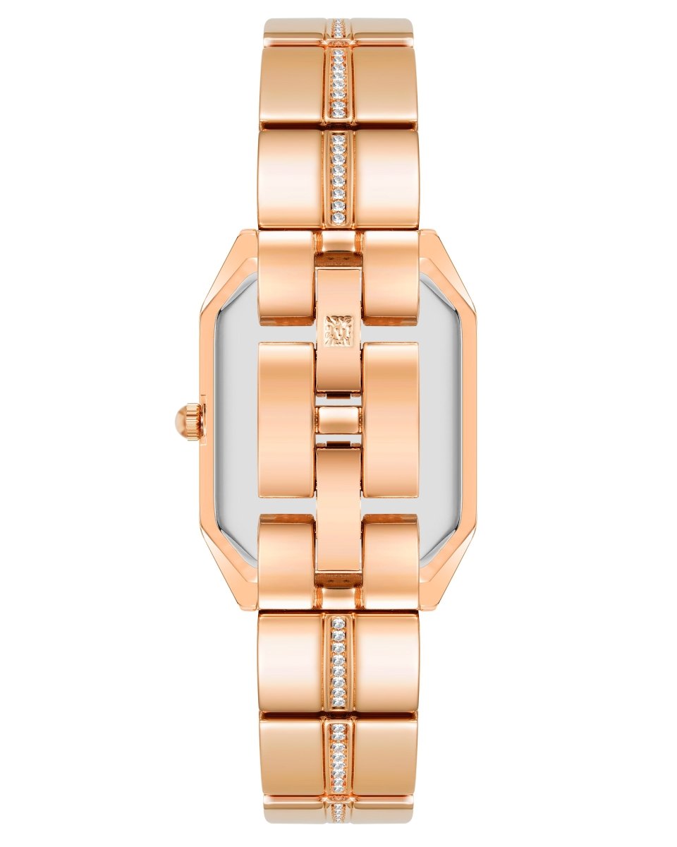 Orzu Watches - ANNE KLEIN Rose Gold Rose Gold Metal Octagon Watch – AK-4090RGRG