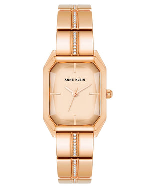 Orzu Watches - ANNE KLEIN Rose Gold Rose Gold Metal Octagon Watch – AK-4090RGRG