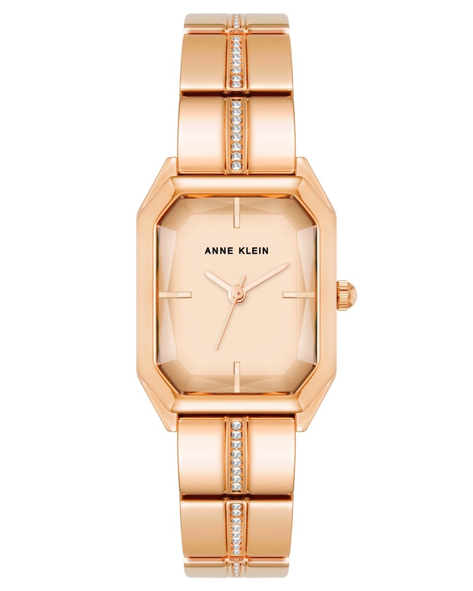Orzu Watches - ANNE KLEIN Rose Gold Rose Gold Metal Octagon Watch – AK-4090RGRG