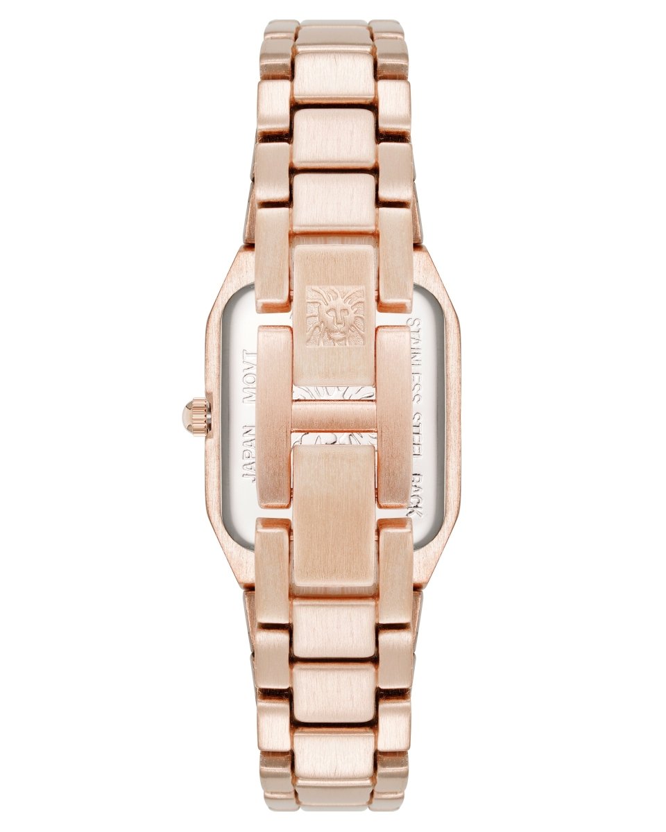 Orzu Watches - ANNE KLEIN Rose Gold Rose Gold Metal Octagon Watch – AK-5038RGRG