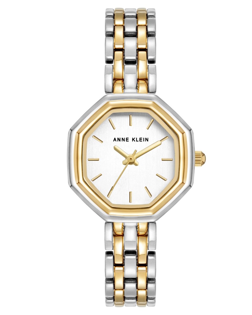 Orzu Watches - Anne Klein Silver Dial Multicolor Stainless Steel Mesh Women's Watch (AK-5601SVTT)