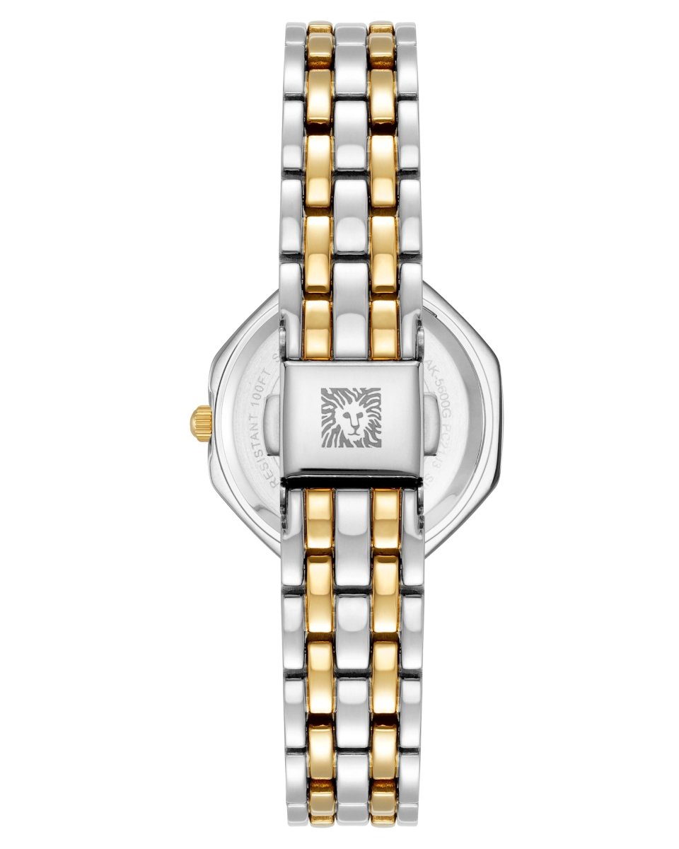 Orzu Watches - Anne Klein Silver Dial Multicolor Stainless Steel Mesh Women's Watch (AK-5601SVTT)