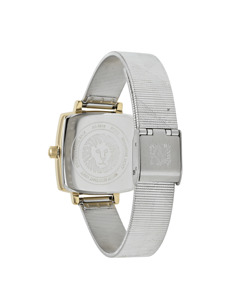 Orzu Watches - Anne Klein Silver Dial Silver Stainless Steel Mesh Women's Watch