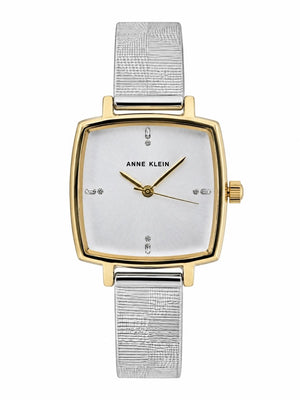 Orzu Watches - Anne Klein Silver Dial Silver Stainless Steel Mesh Women's Watch