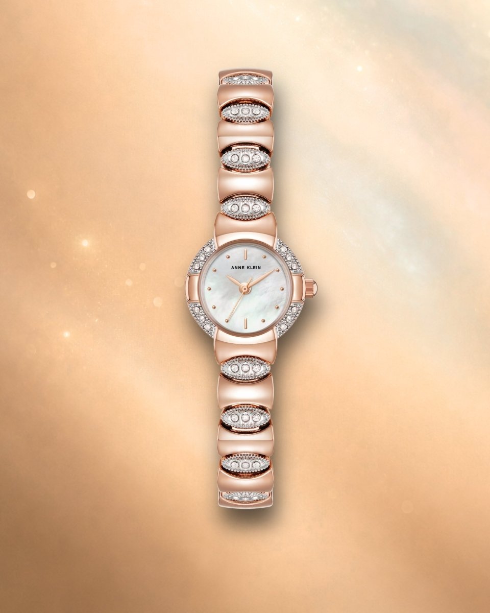 Orzu Watches - Anne Klein White Dial Multicolor Stainless Steel Mesh Women's Watch