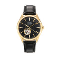 Orzu Watches - Automatic - Black Gold Interchangeable Leather