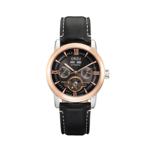 Orzu Watches - Automatic - Black Gold Interchangeable Leather