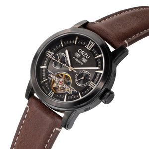 Orzu Watches - Automatic - Black Interchangeable Leather