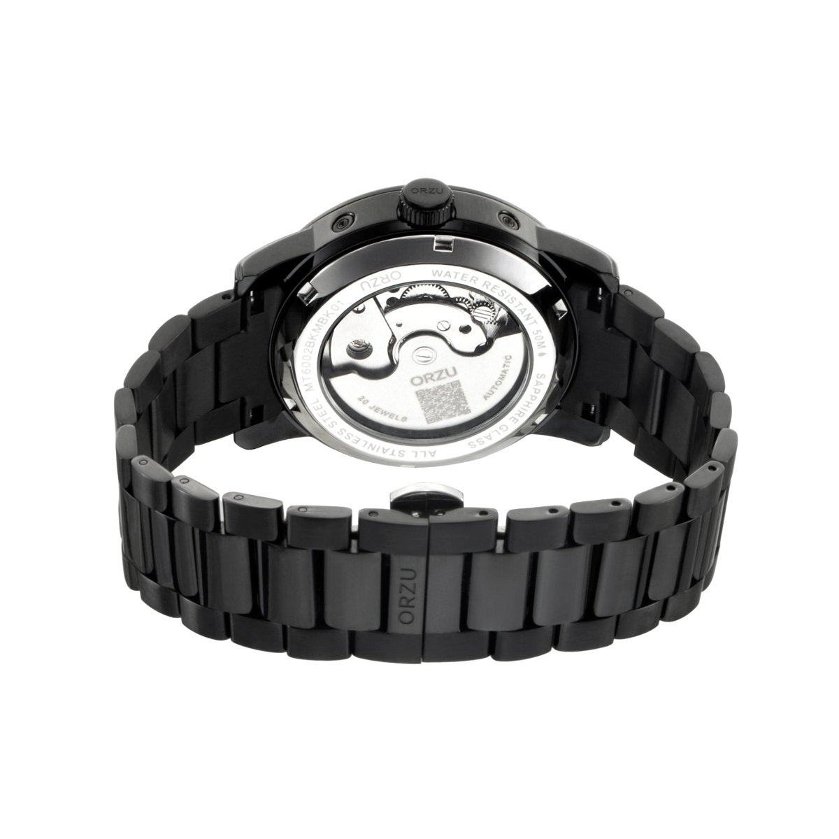 Orzu Watches - Automatic - Black Steel Bracelet
