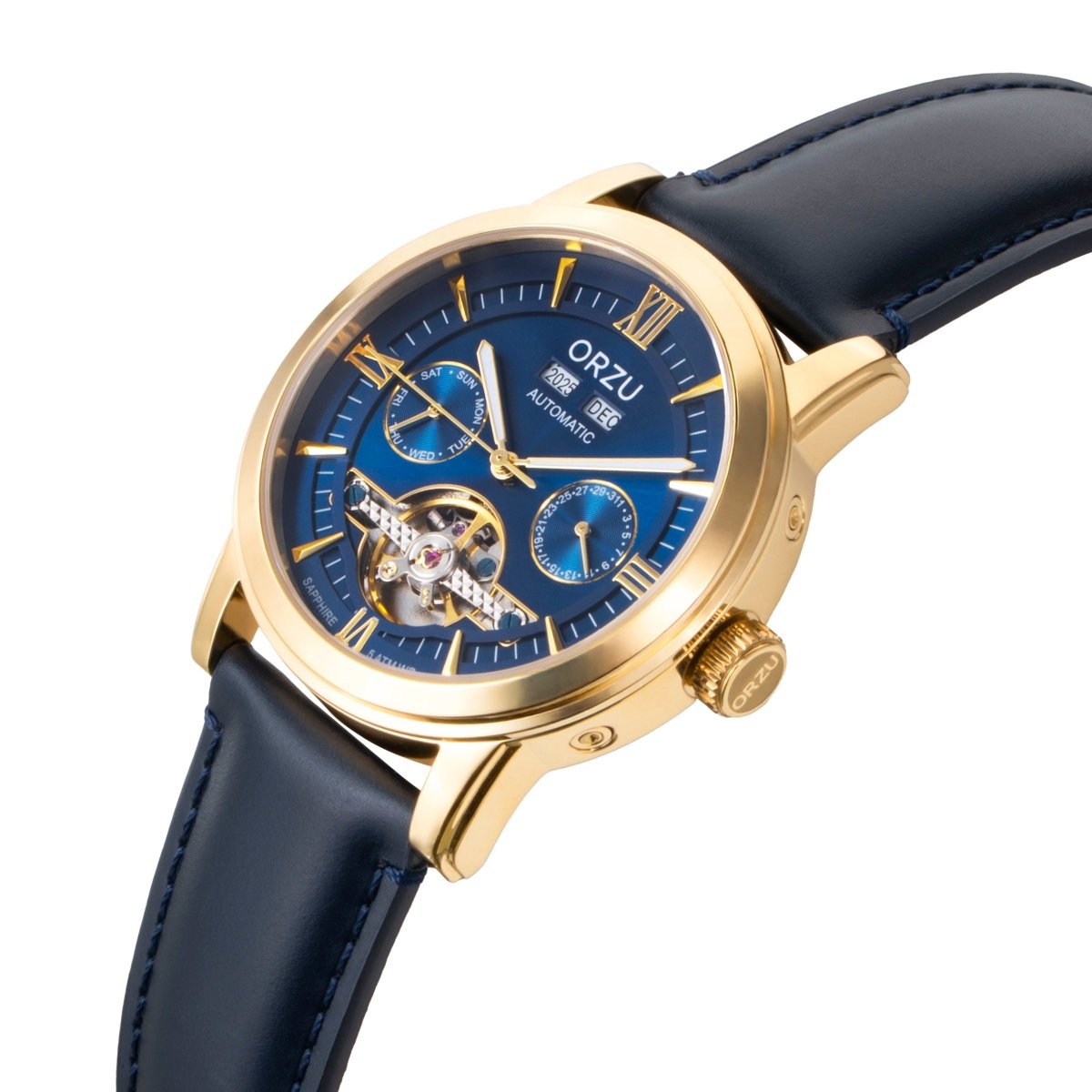 Orzu Watches - Automatic - Blue Interchangeable Leather