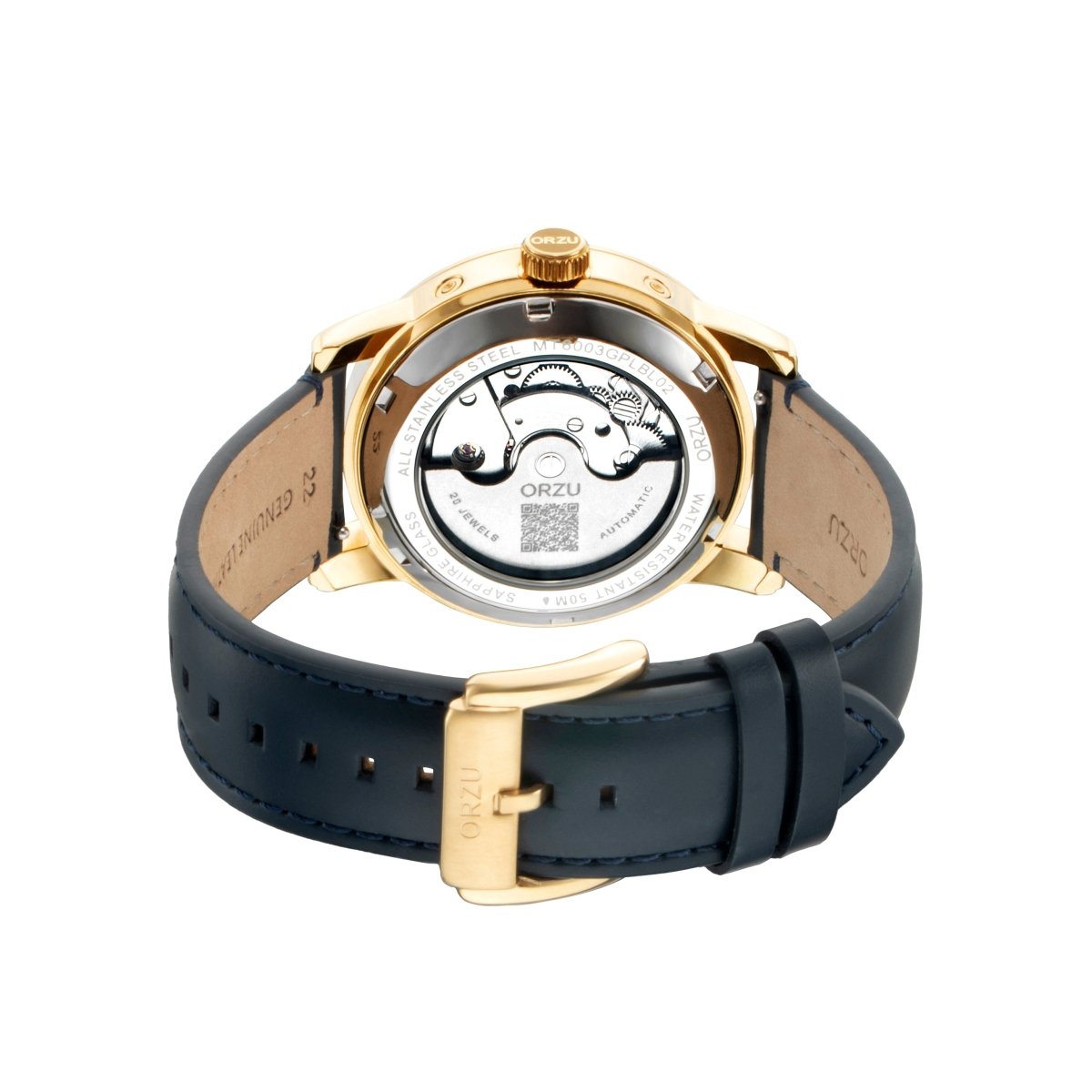 Orzu Watches - Automatic - Blue Interchangeable Leather