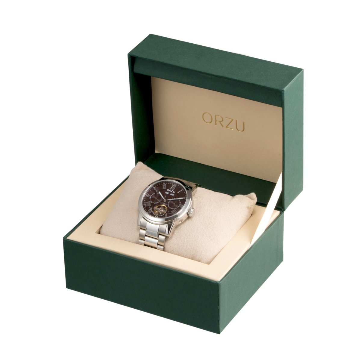 Orzu Watches - Automatic - Brown Steel Bracelet