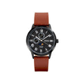 Orzu Watches - Black Multifunction - Interchangeable Leather Strap