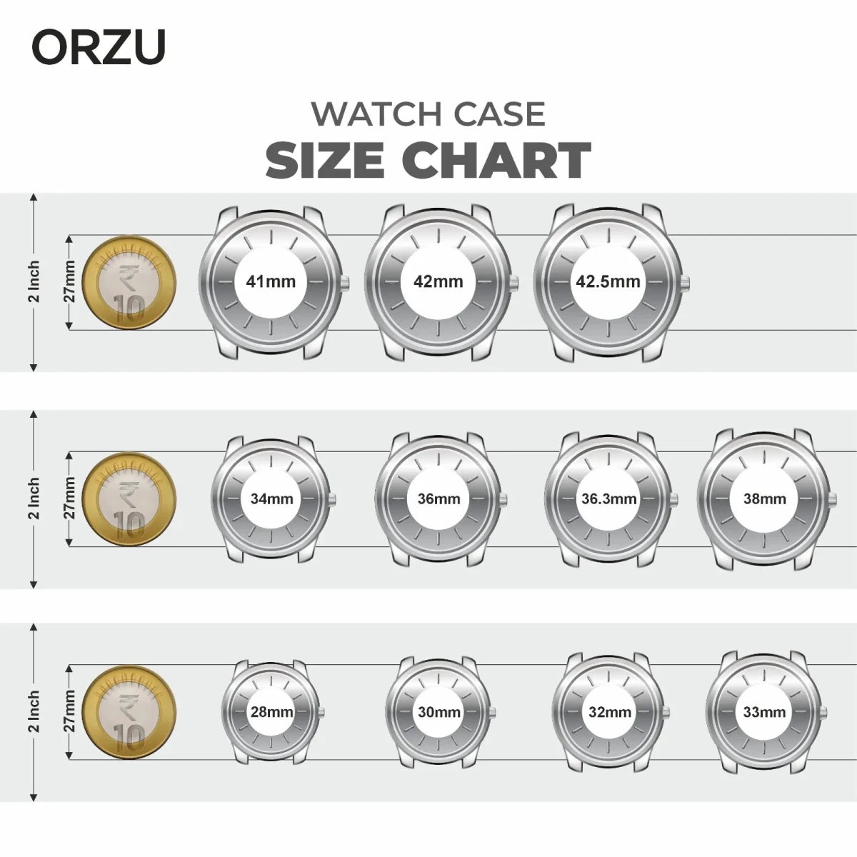 Orzu Watches - Blue Dial Leather Strap Men’s Watch