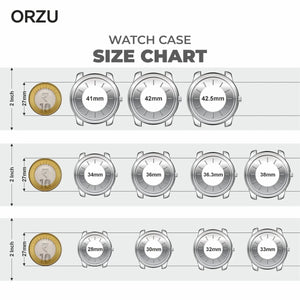 Orzu Watches - Blue Dial Leather Strap Men’s Watch