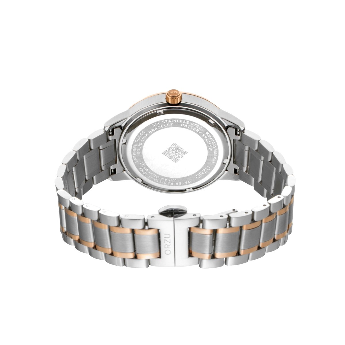 Orzu Watches - Caramel Brown Multifunction - Solid Stainless Steel