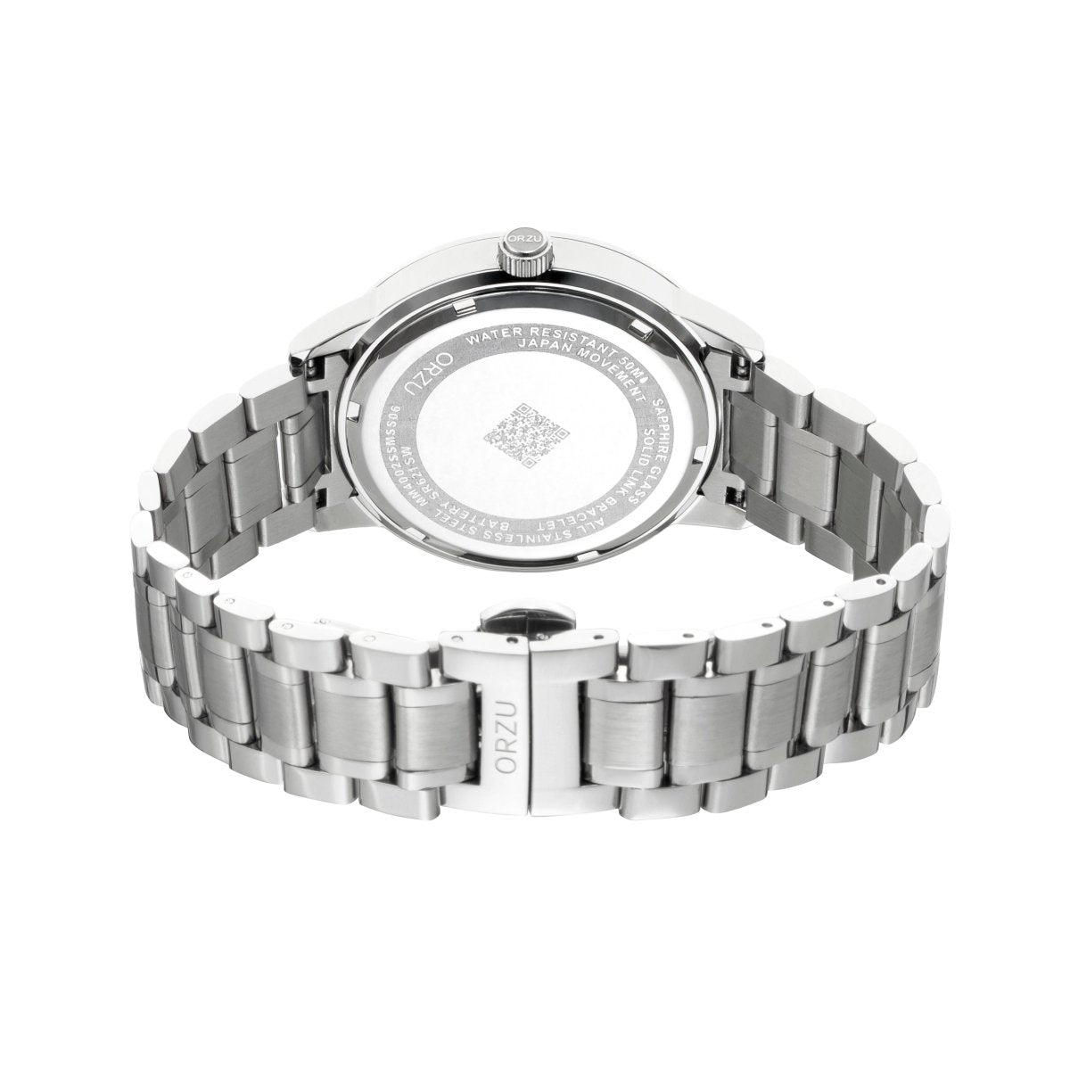 Orzu Watches - Frost White Multifunction - Solid Stainless Steel