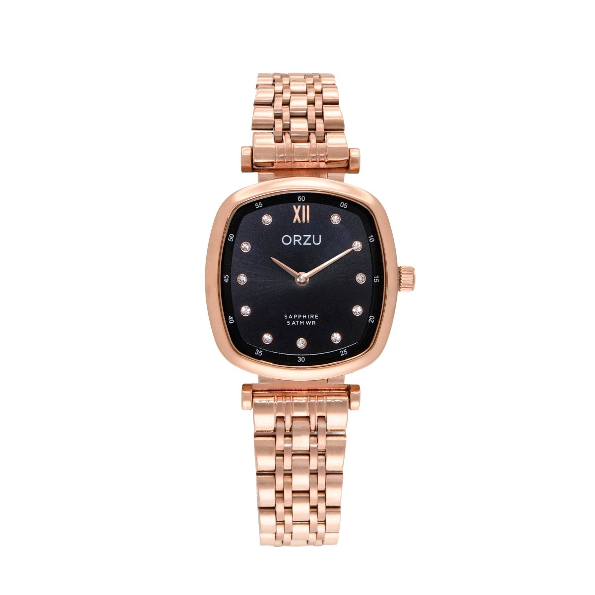 Orzu Watches - ORZU Analog Black Tonneau Dial Women's Watch