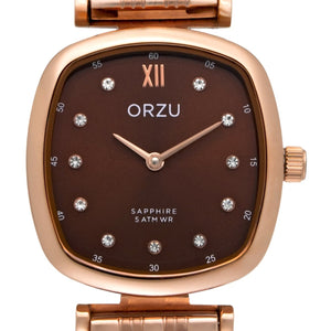 Orzu Watches - ORZU Analog Brown Dial Women's Watch