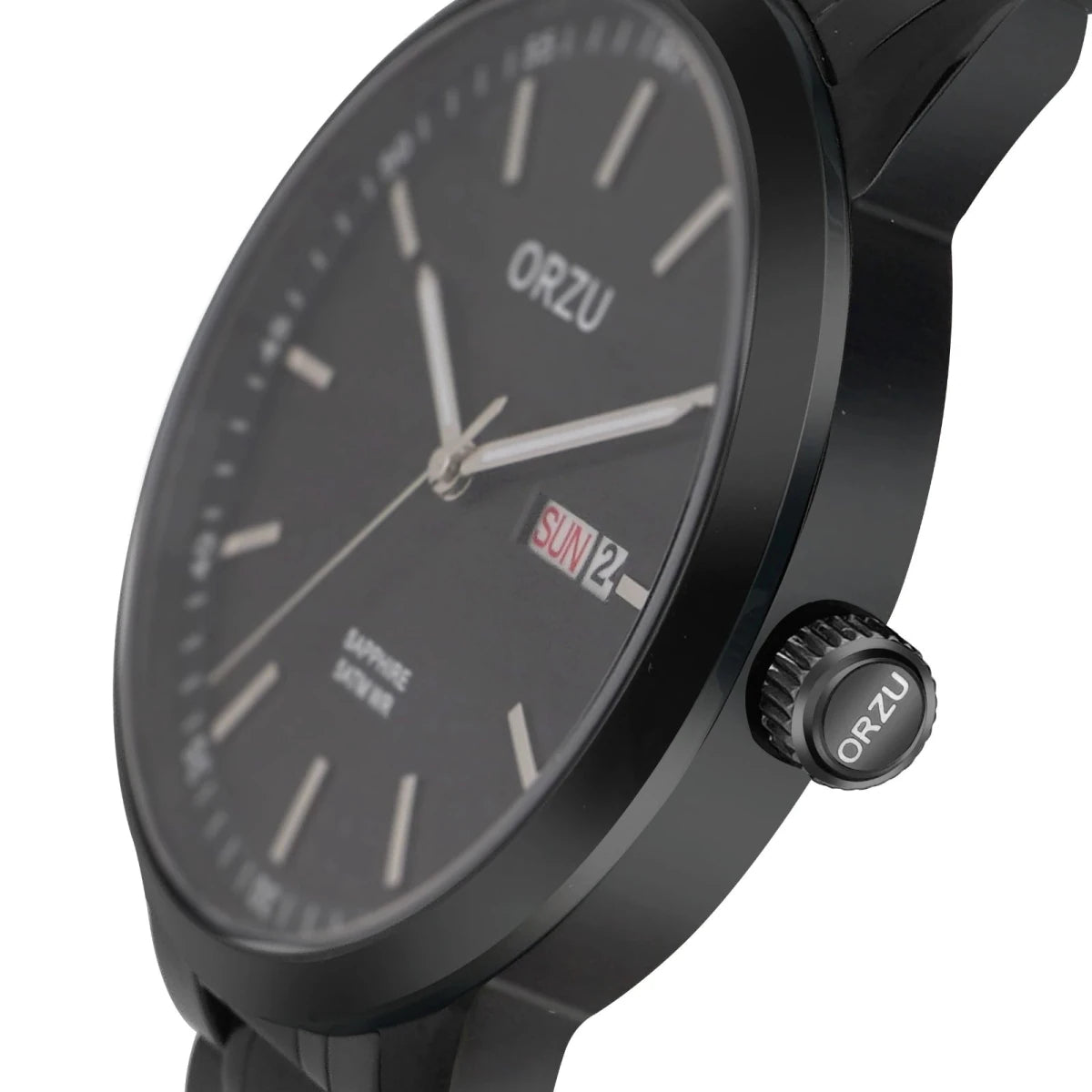 Orzu Watches - ORZU Analog Day Date Black Dial Men's Watch