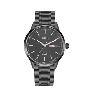 Orzu Watches - ORZU Analog Day Date Black Dial Men's Watch