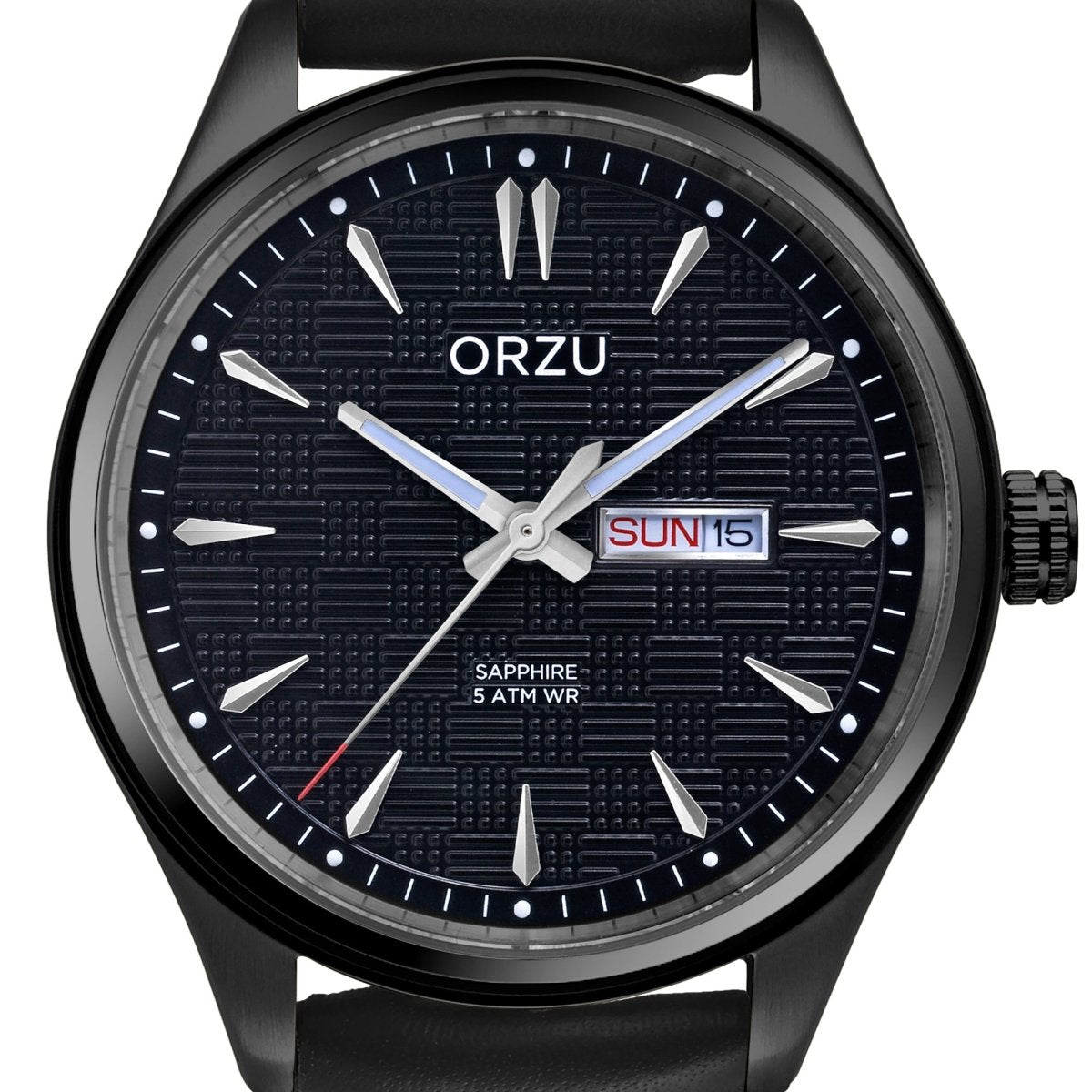 Orzu Watches - ORZU Analog Day Date Black Dial Men's Watch