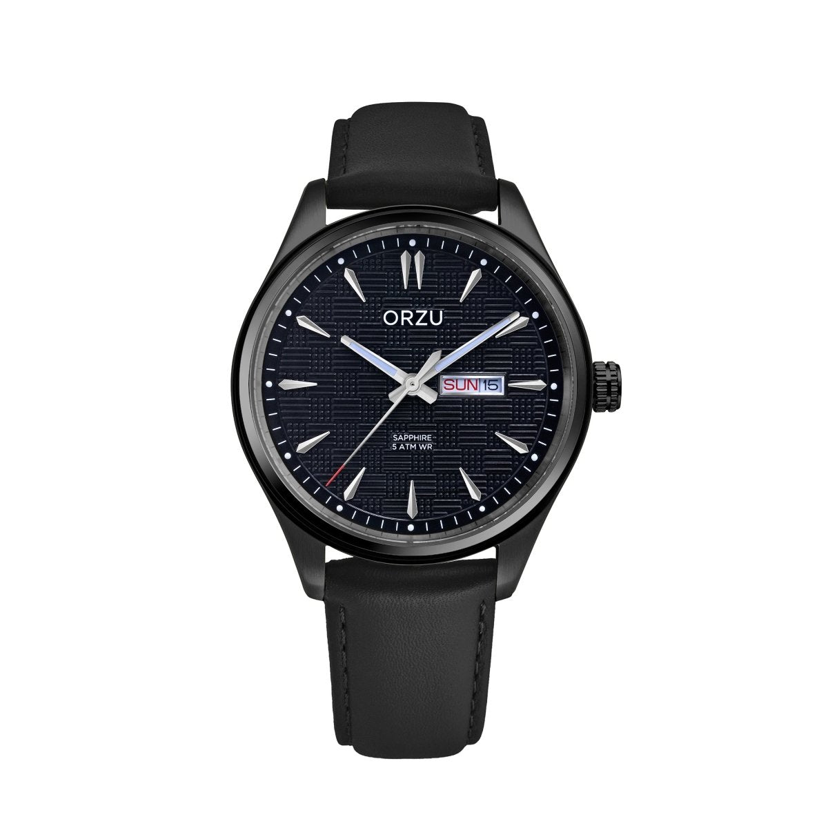 Orzu Watches - ORZU Analog Day Date Black Dial Men's Watch