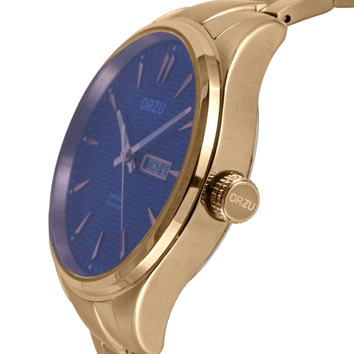 Orzu Watches - ORZU Analog Day Date Blue Dial Men's Watch