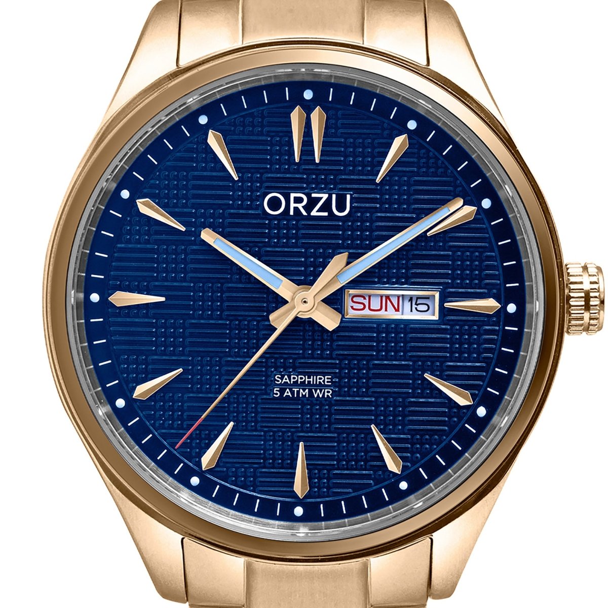 Orzu Watches - ORZU Analog Day Date Blue Dial Men's Watch