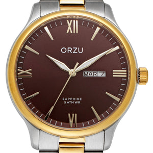Orzu Watches - ORZU Analog Day Date Brown Dial Men's Watch