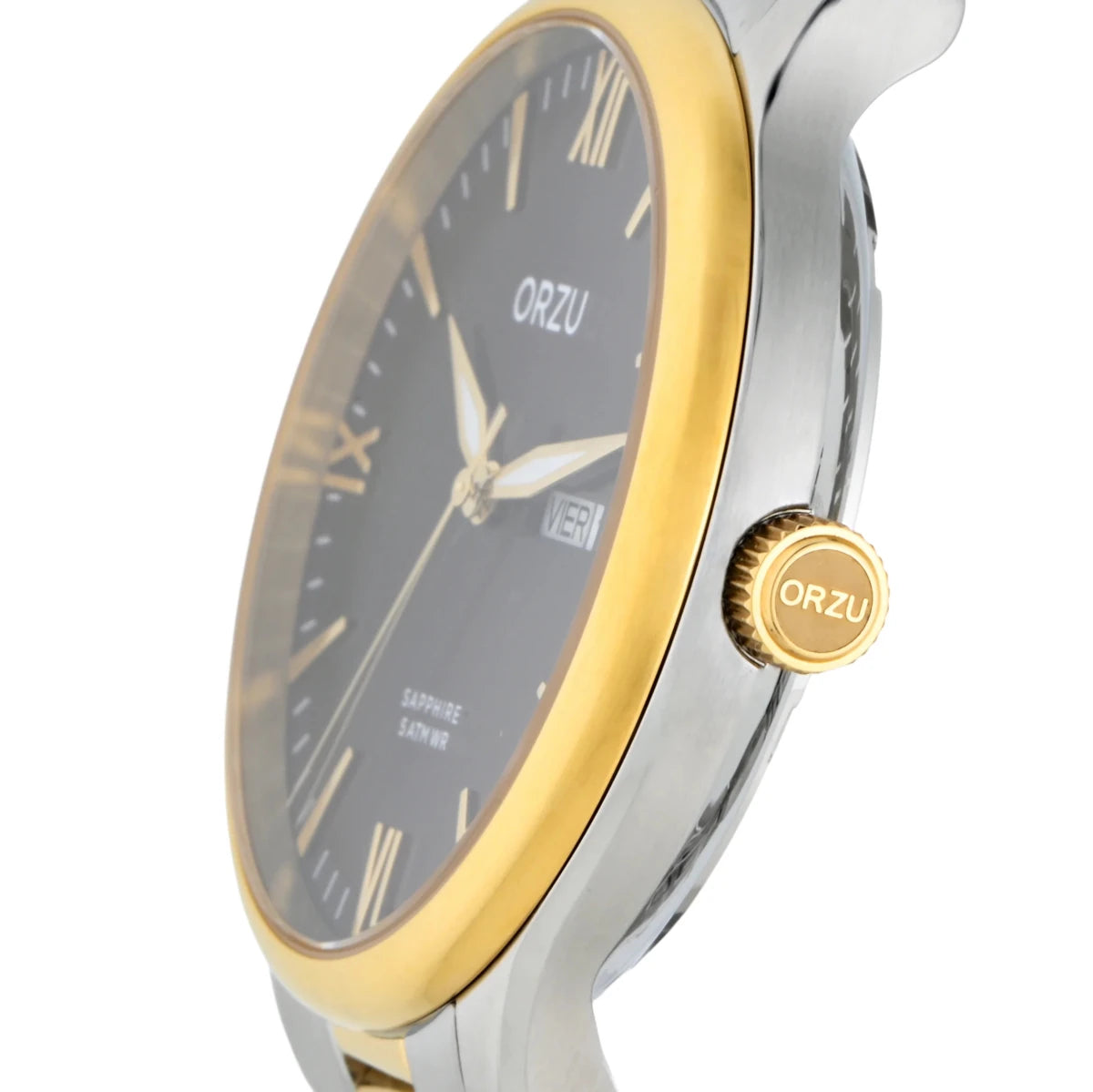 Orzu Watches - ORZU Analog Day Date Brown Dial Men's Watch
