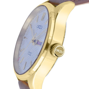 Orzu Watches - ORZU Analog Day Date Silver Dial Men's Watch