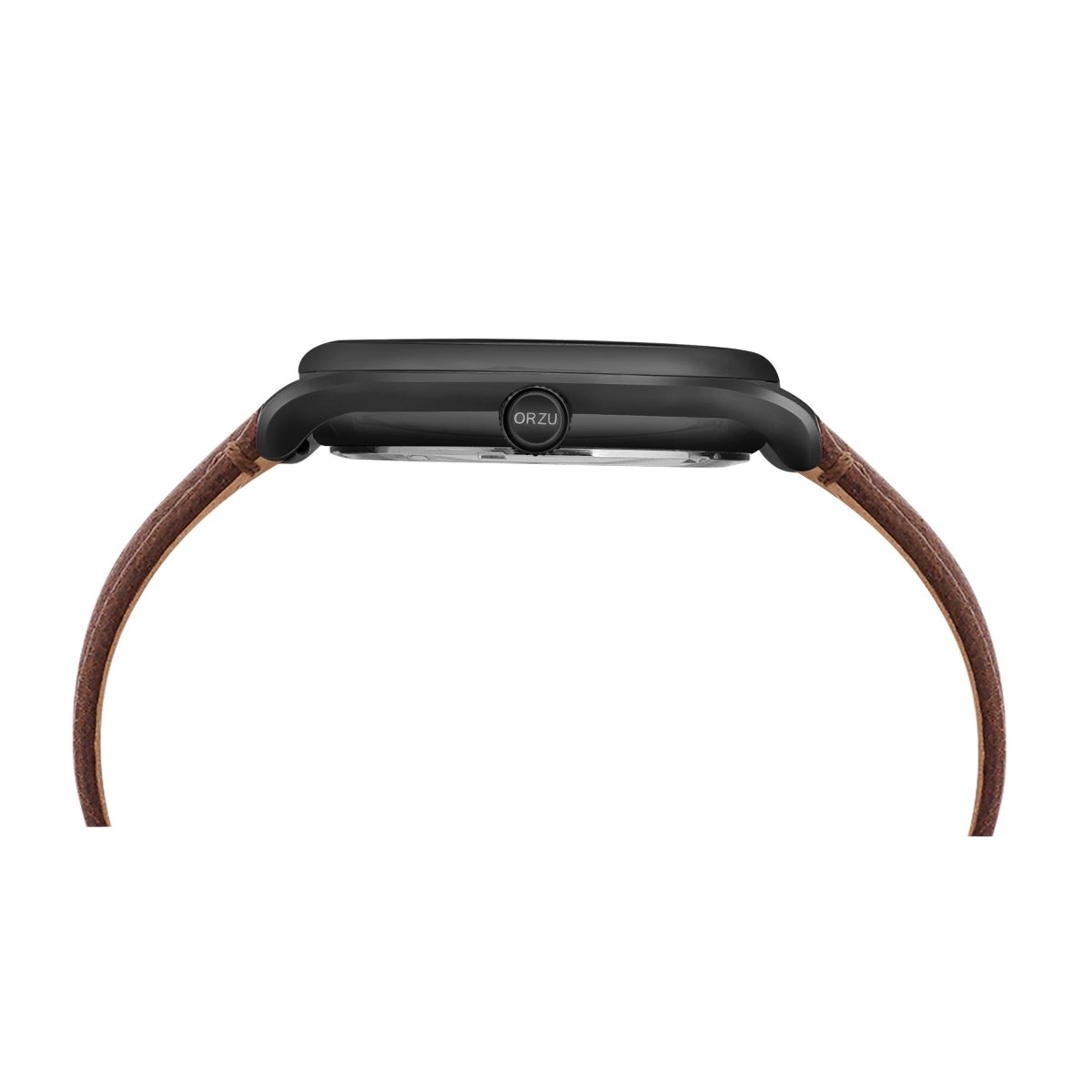 Orzu Watches - ORZU Analog Off Set Black Dial Men's Watch