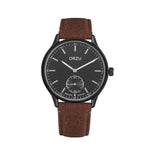 ORZU Analog Off Set Black Dial Men's Watch