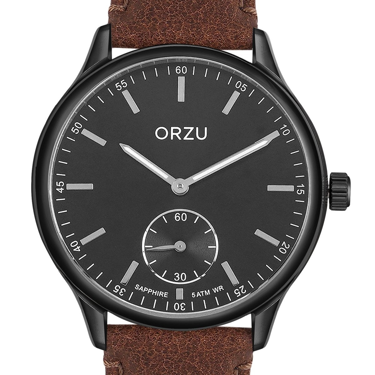 Orzu Watches - ORZU Analog Off Set Black Dial Men's Watch