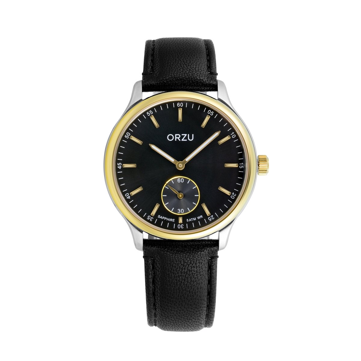 Orzu Watches - ORZU Analog Off Set Black Dial Men's Watch