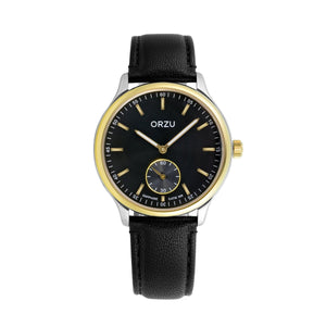 Orzu Watches - ORZU Analog Off Set Black Dial Men's Watch