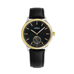 ORZU Analog Off Set Black Dial Men's Watch