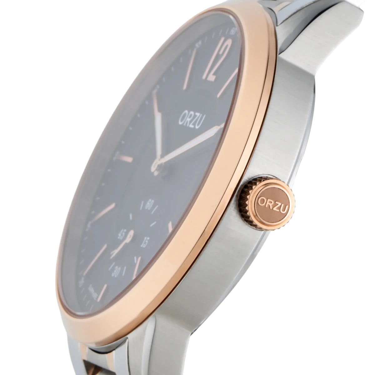 Orzu Watches - ORZU Analog Off Set Black Dial Men's Watch