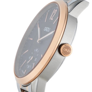 Orzu Watches - ORZU Analog Off Set Black Dial Men's Watch