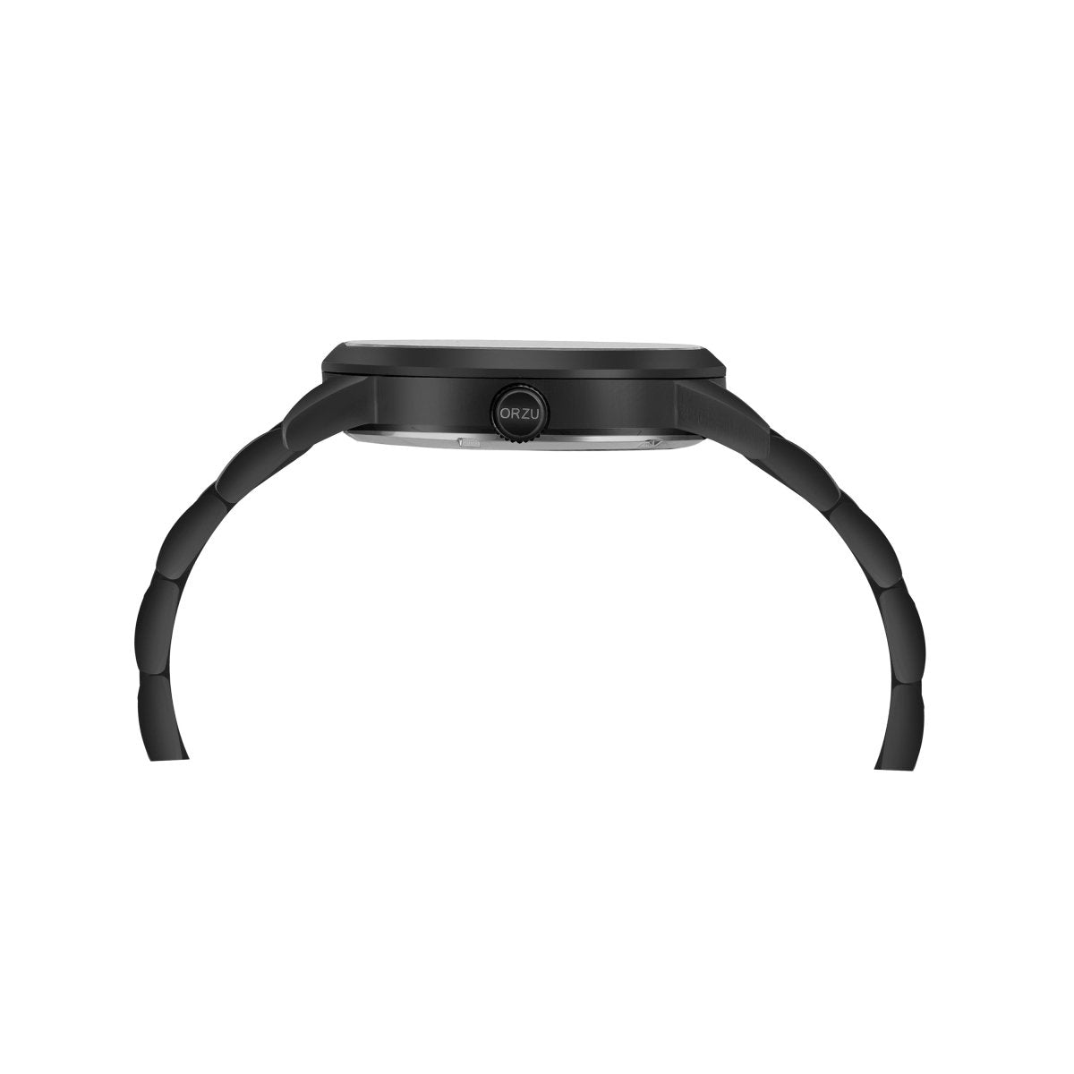 Orzu Watches - ORZU Analog Off Set Black Dial Men's Watch
